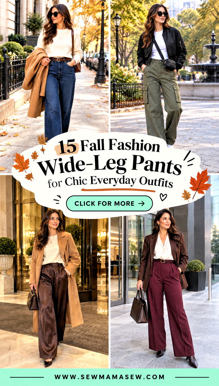 15 Fall Fashion Wide-Leg Pants for Chic Everyday Outfits - 15 Fall Fashion Wide-Leg Pants for Chic Everyday Outfits