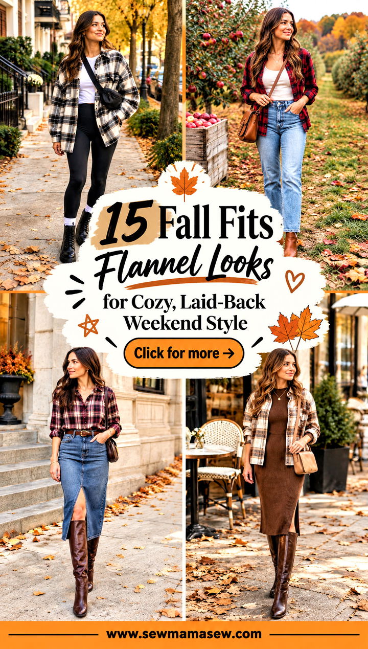 15 Fall Fits Flannel Looks for Cozy Laid-Back Weekend Style - 15 Fall Fits Flannel Looks for Cozy, Laid-Back Weekend Style