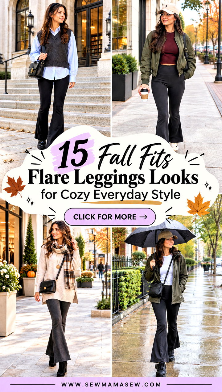 15 Fall Fits Flare Leggings Looks for Cozy Everyday Style - 15 Fall Fits Flare Leggings Looks for Cozy Everyday Style