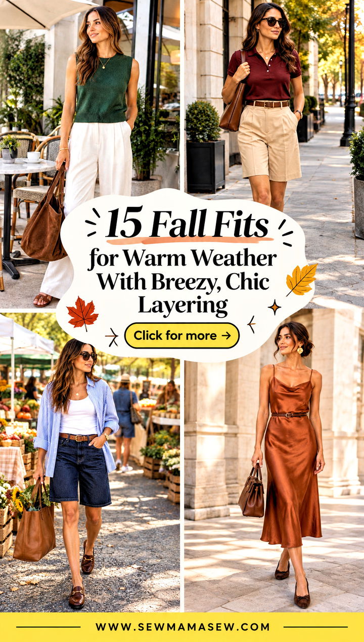 15 Fall Fits for Warm Weather With Breezy Chic Layering - 15 Fall Fits for Warm Weather With Breezy, Chic Layering