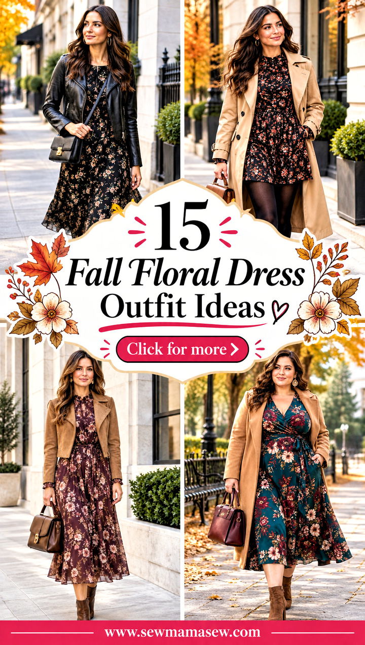 15 Fall Floral Dress Outfit Ideas for Charming Weekend Looks - 15 Fall Floral Dress Outfit Ideas for Charming Weekend Looks
