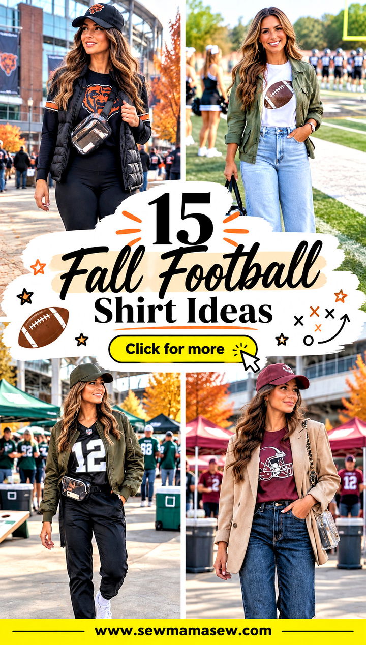 15 Fall Football Shirt Ideas for Fun Cozy Game Day Looks - 15 Fall Football Shirt Ideas for Fun, Cozy Game Day Looks