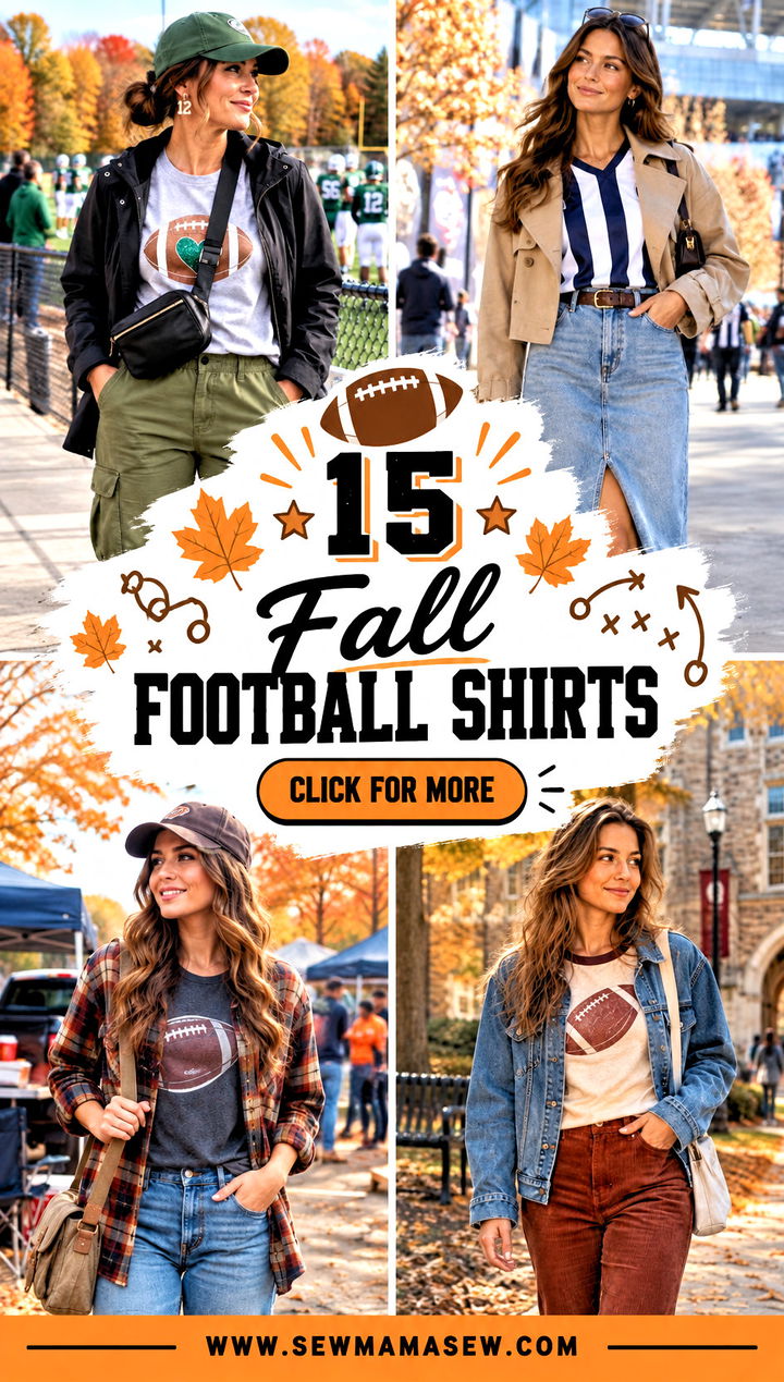 15 Fall Football Shirts for Cozy Tailgates and Team Spirit - 15 Fall Football Shirts for Cozy Tailgates and Team Spirit