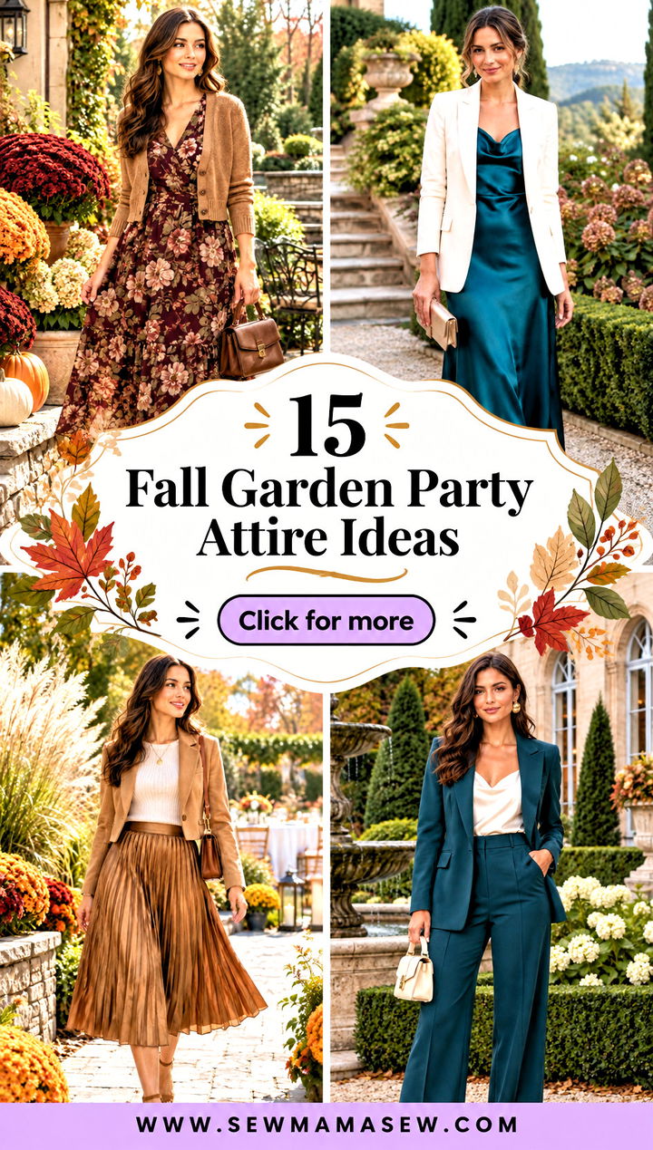 15 Fall Garden Party Attire Ideas for Charming Outdoor Looks - 15 Fall Garden Party Attire Ideas for Charming Outdoor Looks