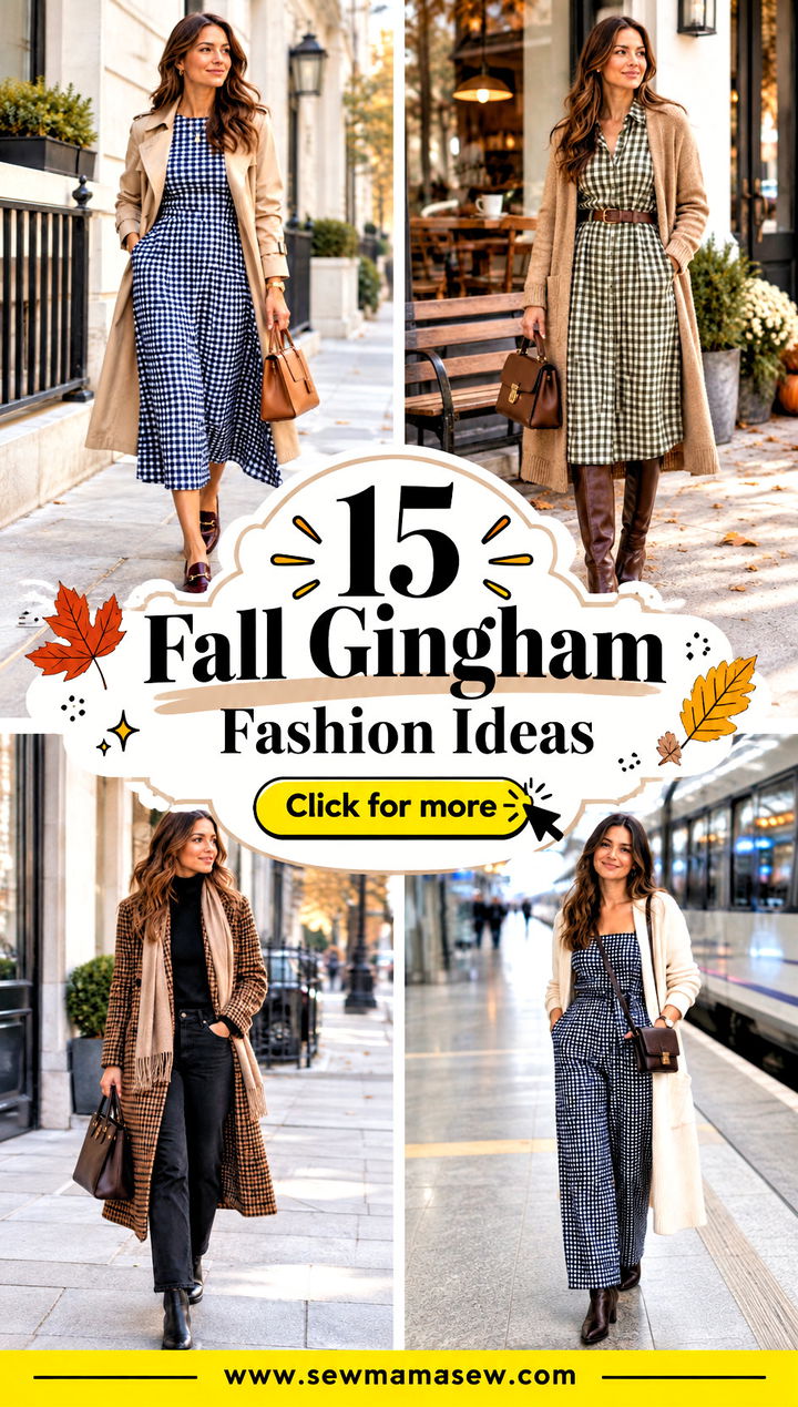 15 Fall Gingham Fashion Ideas for Charming Everyday Outfits - 15 Fall Gingham Fashion Ideas for Charming Everyday Outfits