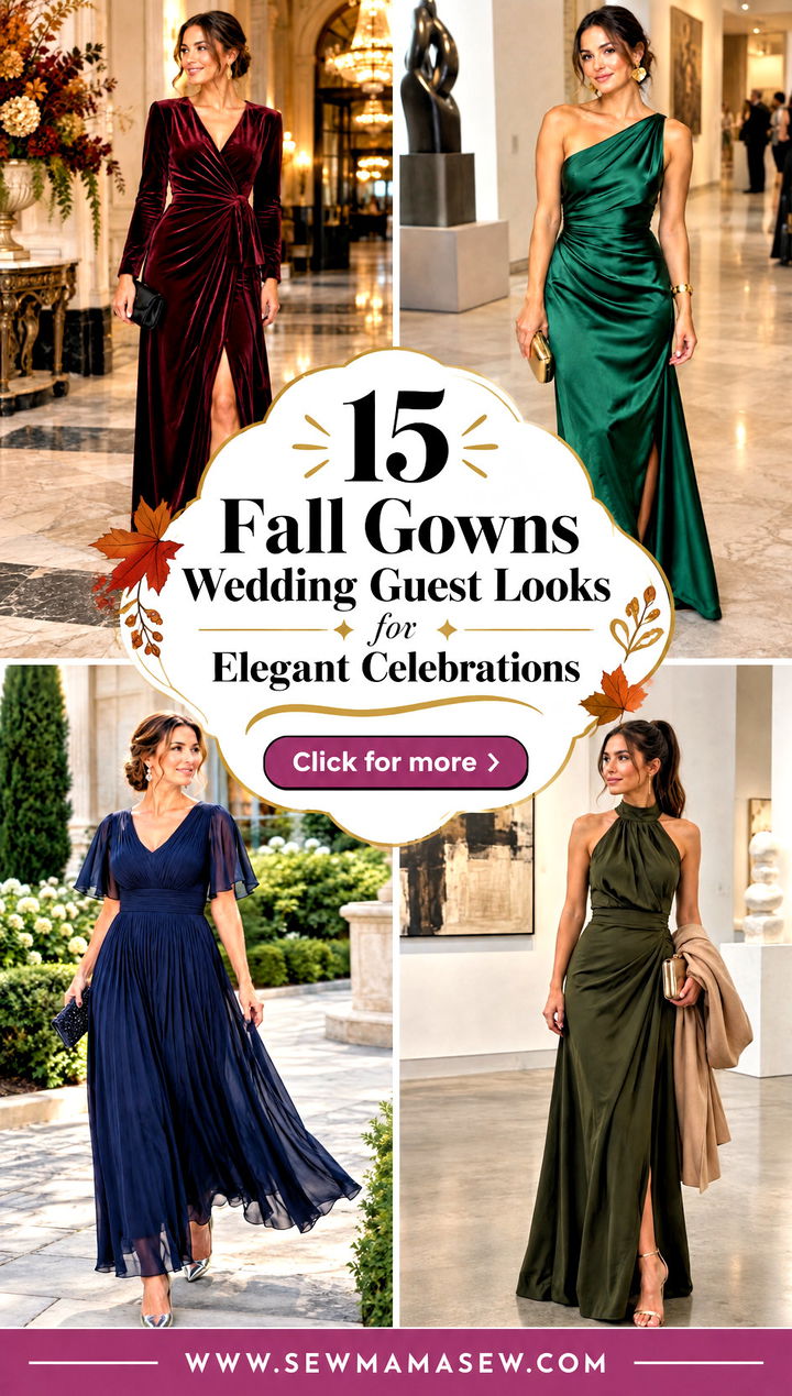 15 Fall Gowns Wedding Guest Looks for Elegant Celebrations - 15 Fall Gowns Wedding Guest Looks for Elegant Celebrations