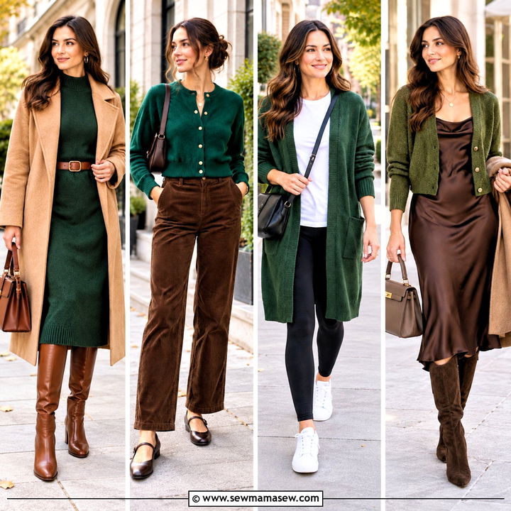 15 Fall Green Knitwear Ideas for a Refreshing Cozy Wardrobe