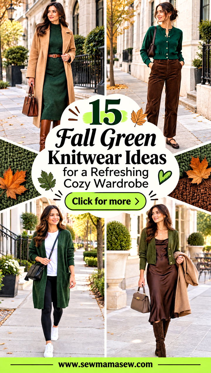 15 Fall Green Knitwear Ideas for a Refreshing Cozy Wardrobe - 15 Fall Green Knitwear Ideas for a Refreshing Cozy Wardrobe