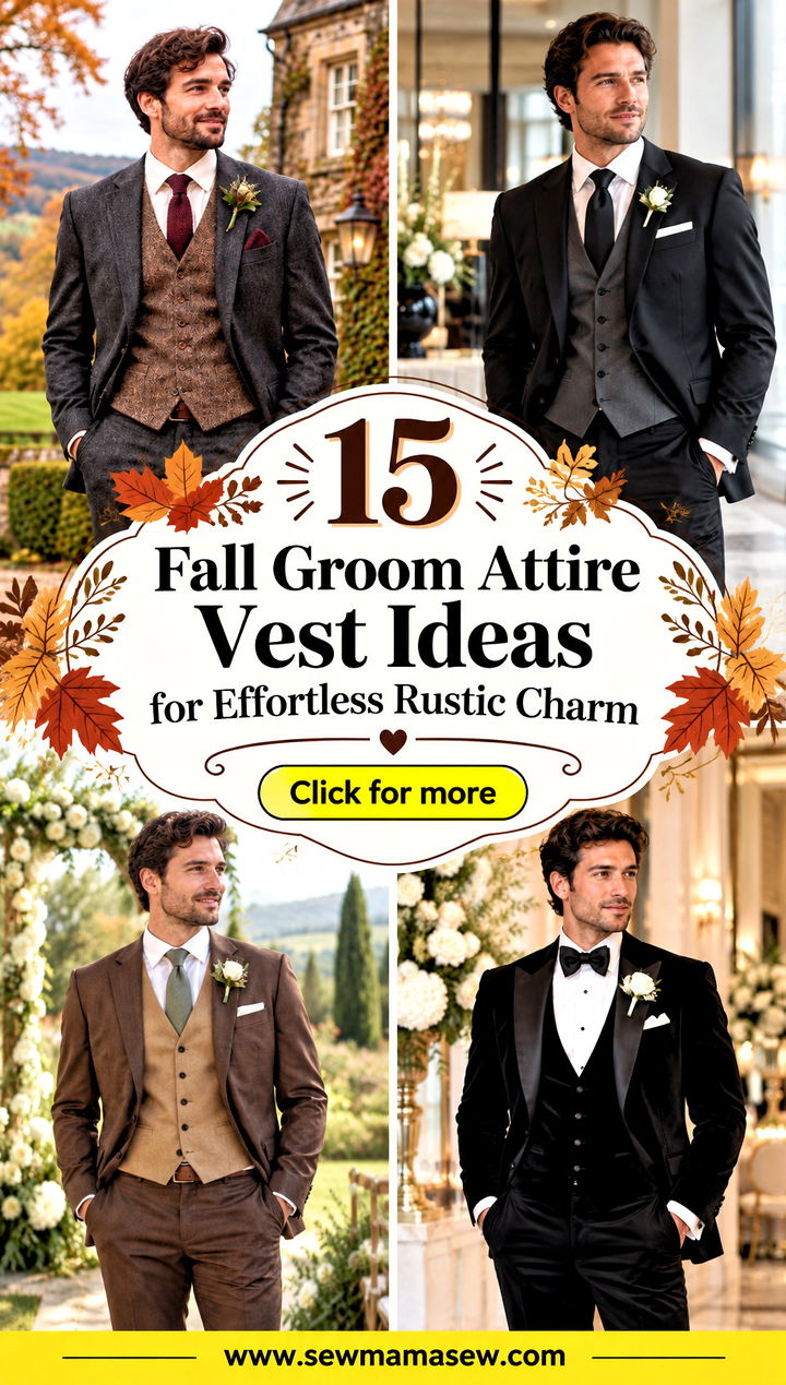 15 Fall Groom Attire Vest Ideas for Effortless Rustic Charm - 15 Fall Groom Attire Vest Ideas for Effortless Rustic Charm