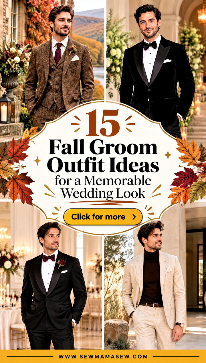 15 Fall Groom Outfit Ideas for a Memorable Wedding Look - 15 Fall Groom Outfit Ideas for a Memorable Wedding Look