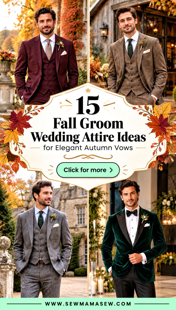 15 Fall Groom Wedding Attire Ideas for Elegant Autumn Vows - 15 Fall Groom Wedding Attire Ideas for Elegant Autumn Vows