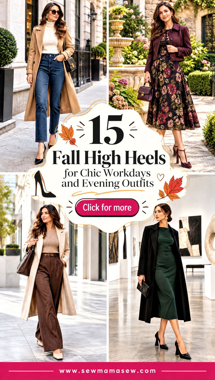 15 Fall High Heels for Chic Workdays and Evening Outfits - 15 Fall High Heels for Chic Workdays and Evening Outfits