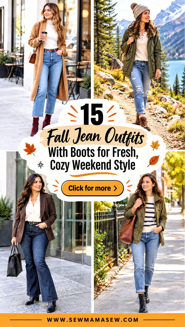 15 Fall Jean Outfits With Boots for Fresh Cozy Weekend Style - 15 Fall Jean Outfits With Boots for Fresh, Cozy Weekend Style