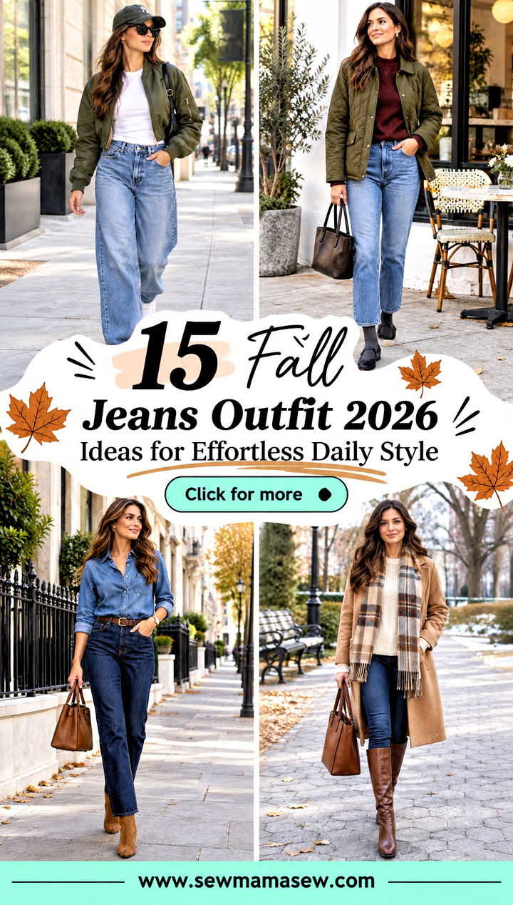 15 Fall Jeans Outfit 2026 Ideas for Effortless Daily Style - 15 Fall Jeans Outfit 2026 Ideas for Effortless Daily Style