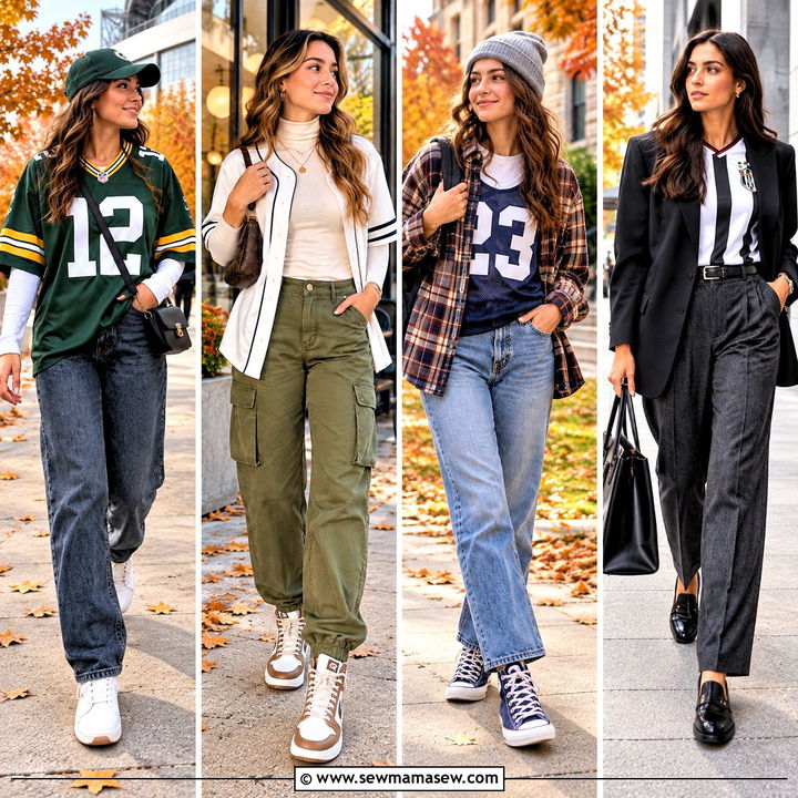 15 Fall Jersey Outfit Ideas for Sporty Cozy Weekend Style