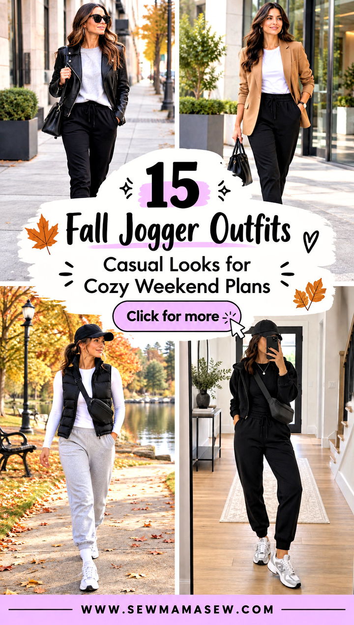 15 Fall Jogger Outfits Casual Looks for Cozy Weekend Plans - 15 Fall Jogger Outfits Casual Looks for Cozy Weekend Plans