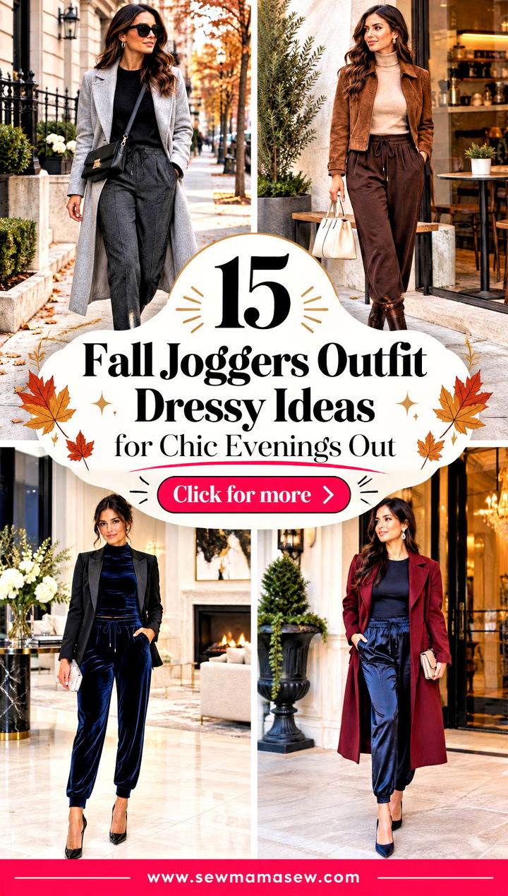 15 Fall Joggers Outfit Dressy Ideas for Chic Evenings Out - 15 Fall Joggers Outfit Dressy Ideas for Chic Evenings Out