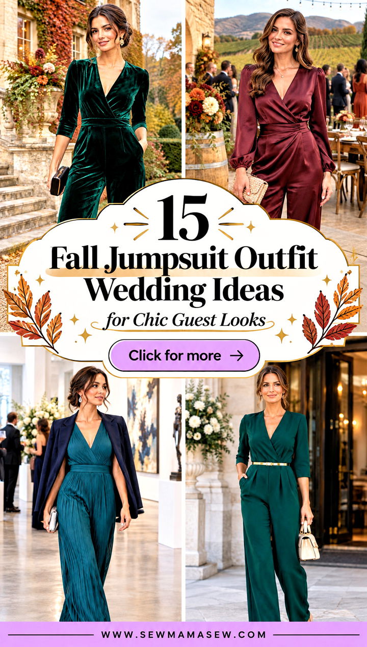 15 Fall Jumpsuit Outfit Wedding Ideas for Chic Guest Looks - 15 Fall Jumpsuit Outfit Wedding Ideas for Chic Guest Looks