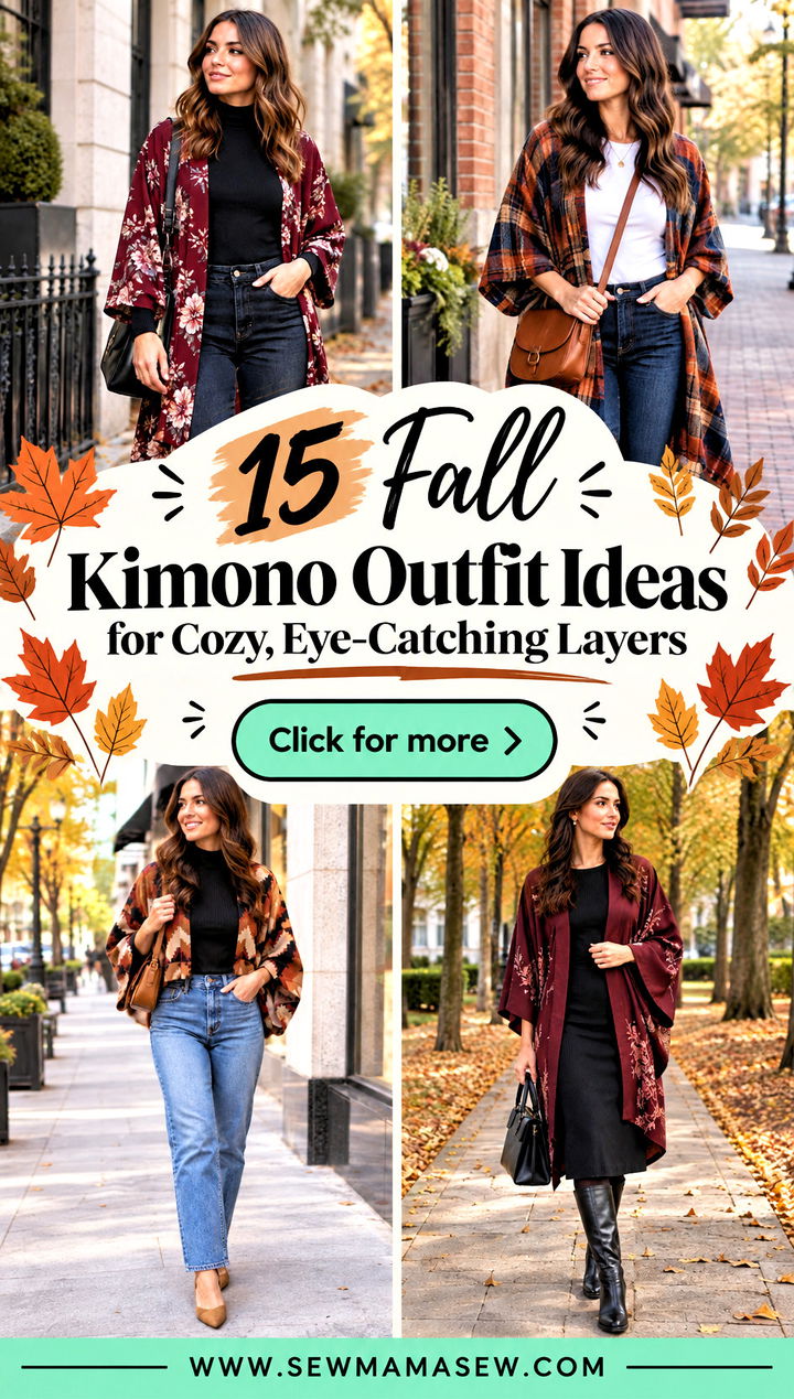 15 Fall Kimono Outfit Ideas for Cozy Eye-Catching Layers - 15 Fall Kimono Outfit Ideas for Cozy, Eye-Catching Layers