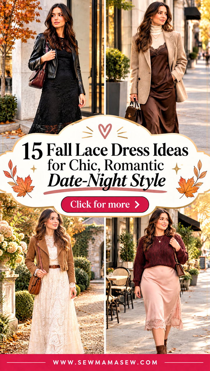 15 Fall Lace Dress Ideas for Chic Romantic Date-Night Style - 15 Fall Lace Dress Ideas for Chic, Romantic Date-Night Style