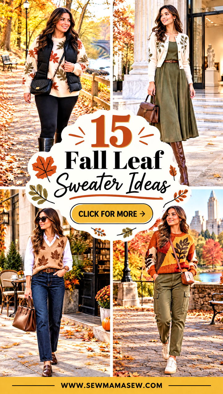 15 Fall Leaf Sweater Ideas for Cozy Charming Weekend Looks - 15 Fall Leaf Sweater Ideas for Cozy, Charming Weekend Looks