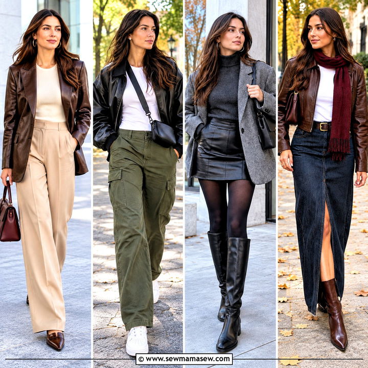 15 Fall Leather Outfit Ideas for Effortlessly Bold City Style