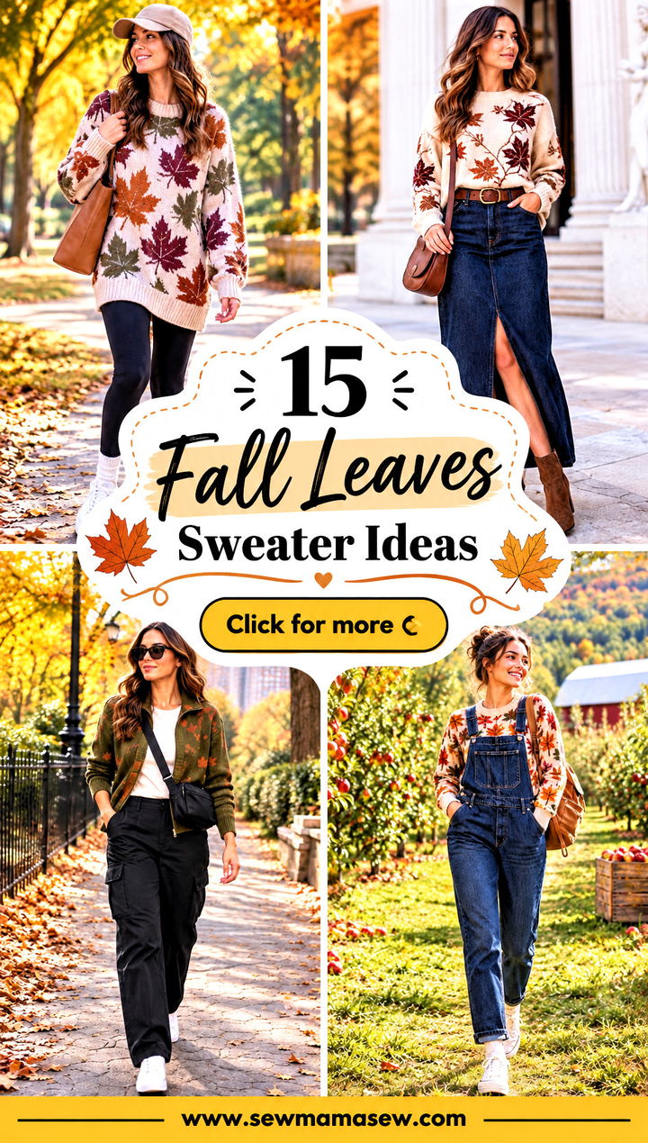 15 Fall Leaves Sweater Ideas for Delightfully Cozy Outfits - 15 Fall Leaves Sweater Ideas for Delightfully Cozy Outfits