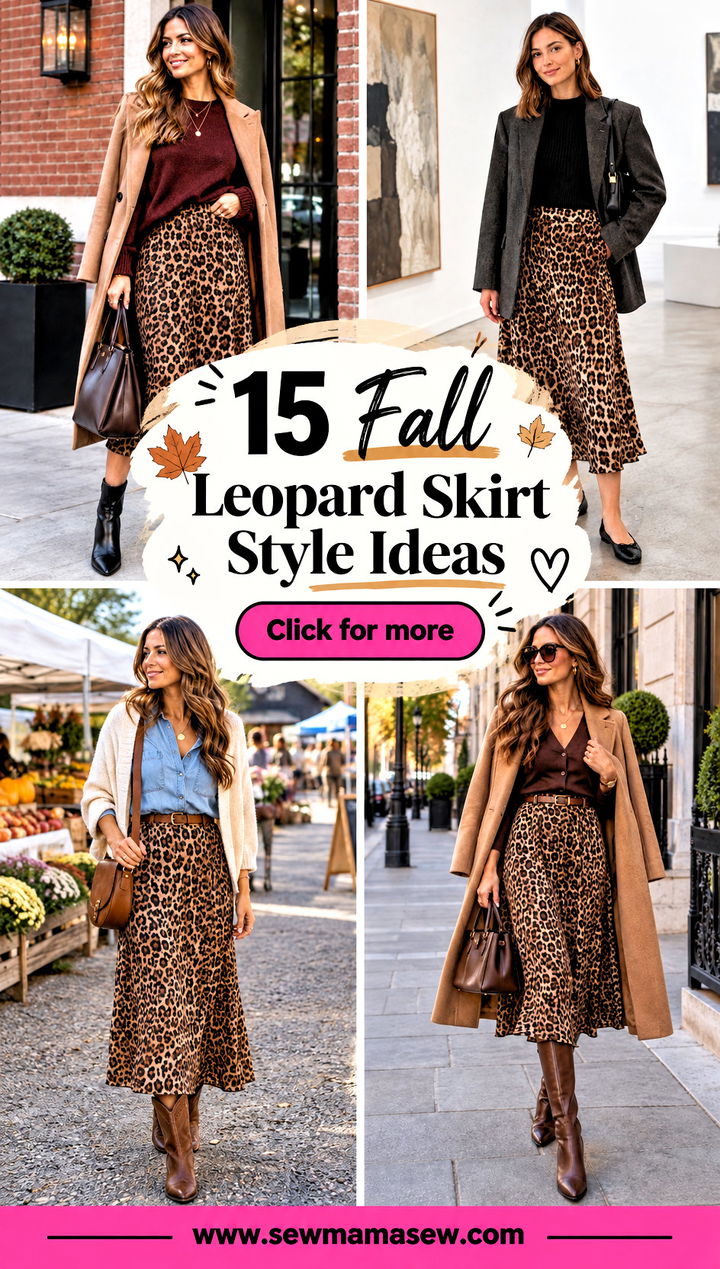 15 Fall Leopard Skirt Style Ideas for Bold Everyday Looks - 15 Fall Leopard Skirt Style Ideas for Bold Everyday Looks