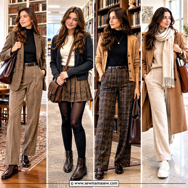 15 Fall Library Outfit Ideas for Cozy Charming Study Days