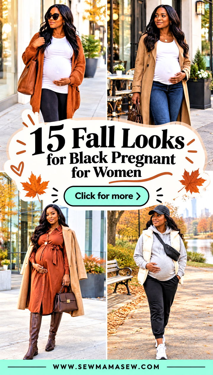15 Fall Looks for Black Pregnant for Women Cozy Style Tips - 15 Fall Looks for Black Pregnant for Women: Cozy Style Tips
