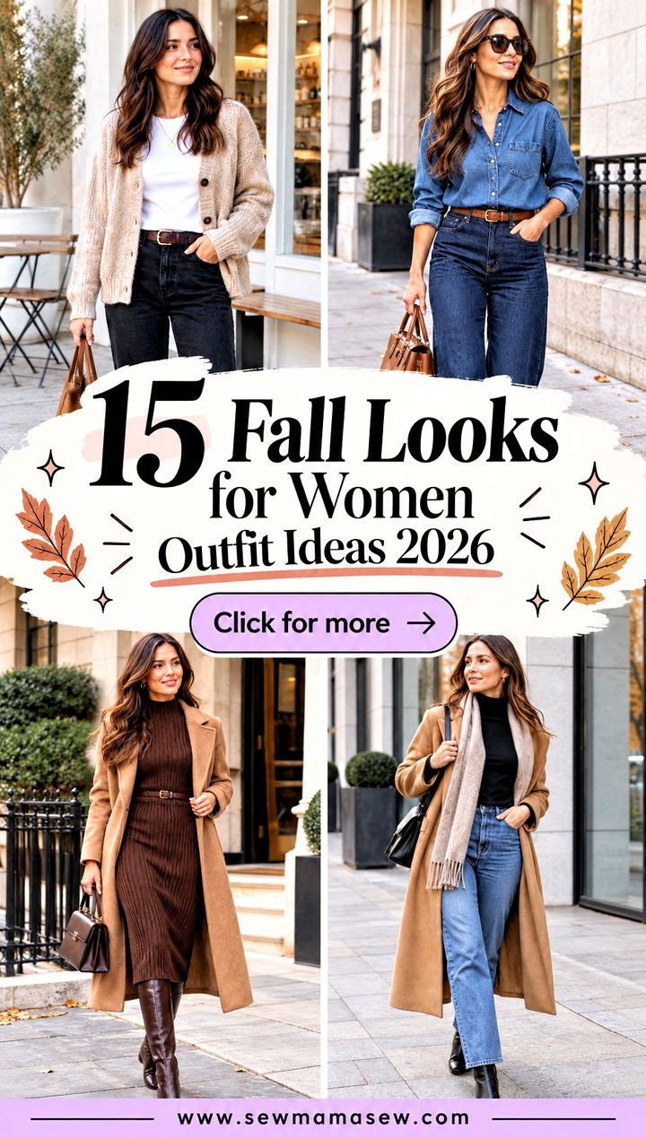 15 Fall Looks for Women Outfit Ideas 2026 for Cozy Chic Days - 15 Fall Looks for Women Outfit Ideas 2026 for Cozy Chic Days