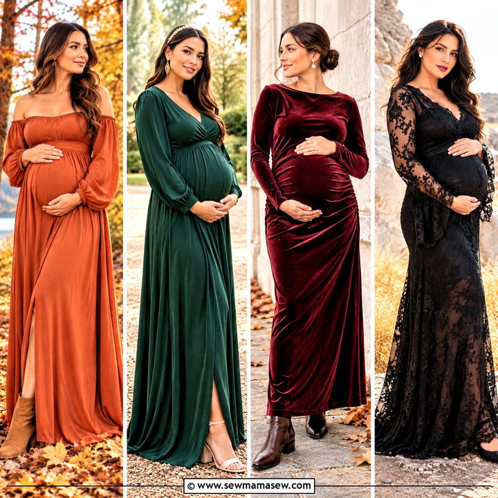 15 Fall Maternity Dresses for Photoshoot: Dreamy Outdoor Looks