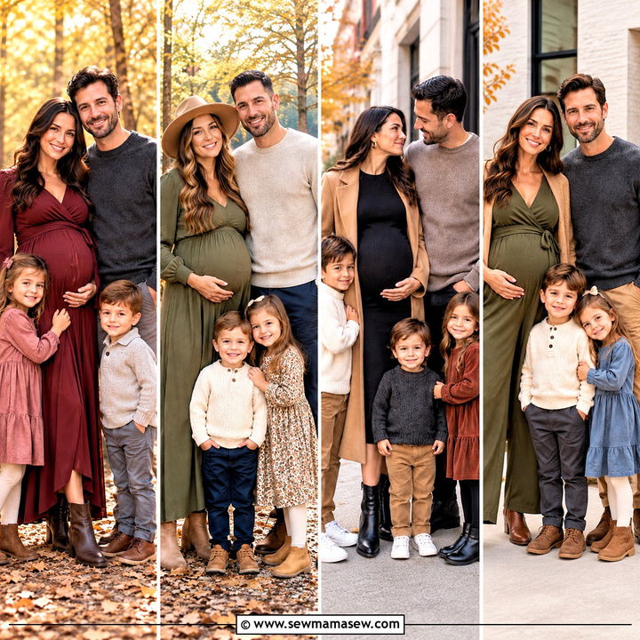 15 Fall Maternity Family Photos Outfits for Sweet Memories