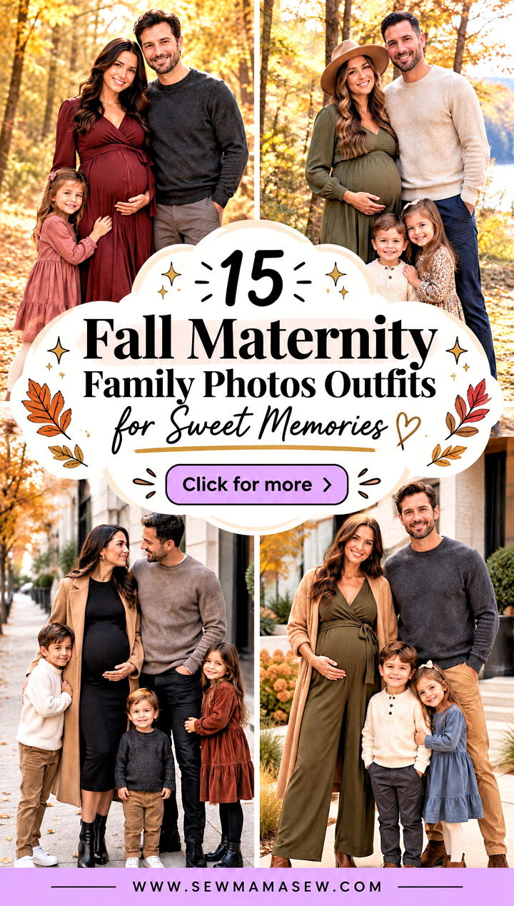 15 Fall Maternity Family Photos Outfits for Sweet Memories - 15 Fall Maternity Family Photos Outfits for Sweet Memories