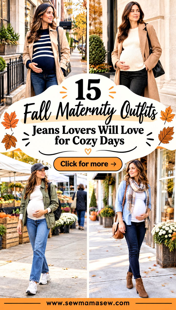 15 Fall Maternity Outfits Jeans Lovers Will Love for Cozy Days - 15 Fall Maternity Outfits Jeans Lovers Will Love for Cozy Days
