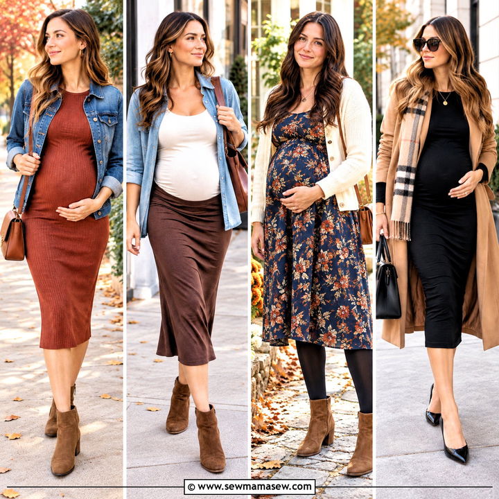 15 Fall Maternity Outfits Small Bump: Cozy Early Pregnancy Looks