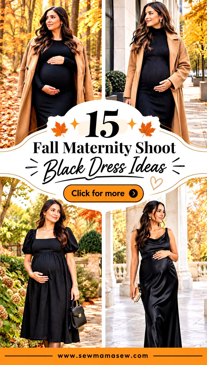 15 Fall Maternity Shoot Black Dress Ideas Cozy Autumn Glow - 15 Fall Maternity Shoot Black Dress Ideas: Cozy Autumn Glow