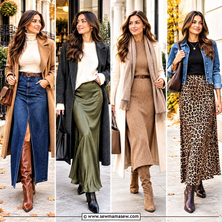 15 Fall Maxi Skirt Outfits With Boots: Cozy Looks You'll Love