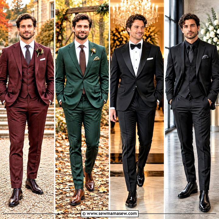 15 Fall Mens Wedding Attire Groom & Groomsmen Suits Ideas: Chic