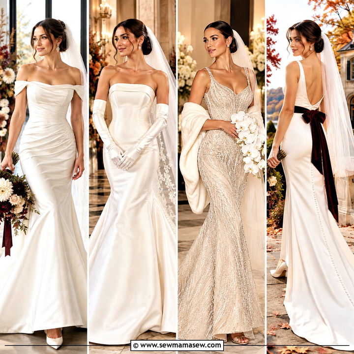 15 Fall Mermaid Wedding Dress Ideas: Romantic Autumn Style