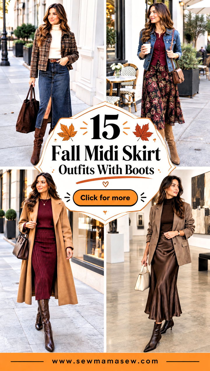 15 Fall Midi Skirt Outfits With Boots Effortless Cozy Style - 15 Fall Midi Skirt Outfits With Boots: Effortless Cozy Style