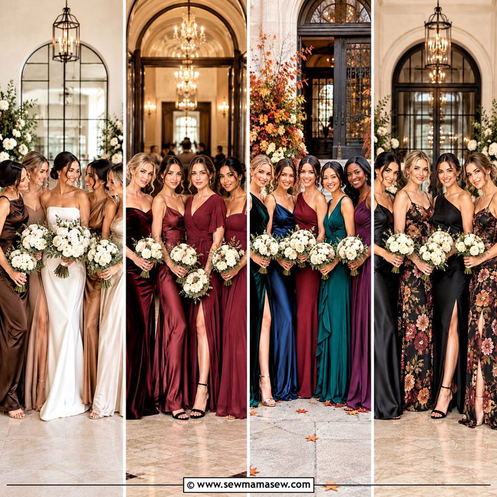 15 Fall Mismatch Bridesmaid Dresses Charming Autumn Palettes