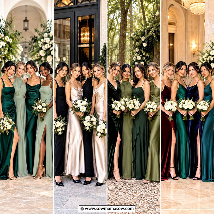 15 Fall Mix Matched Bridesmaid Dresses: Romantic Color Ideas