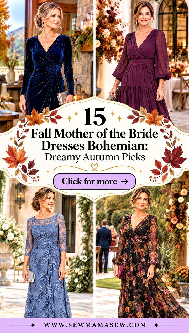 15 Fall Mother of the Bride Dresses Bohemian Dreamy Autumn Picks - 15 Fall Mother of the Bride Dresses Bohemian: Dreamy Autumn Picks