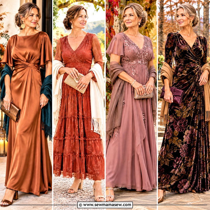 15 Fall Mother of the Bride Dresses Boho: Romantic Wedding Picks