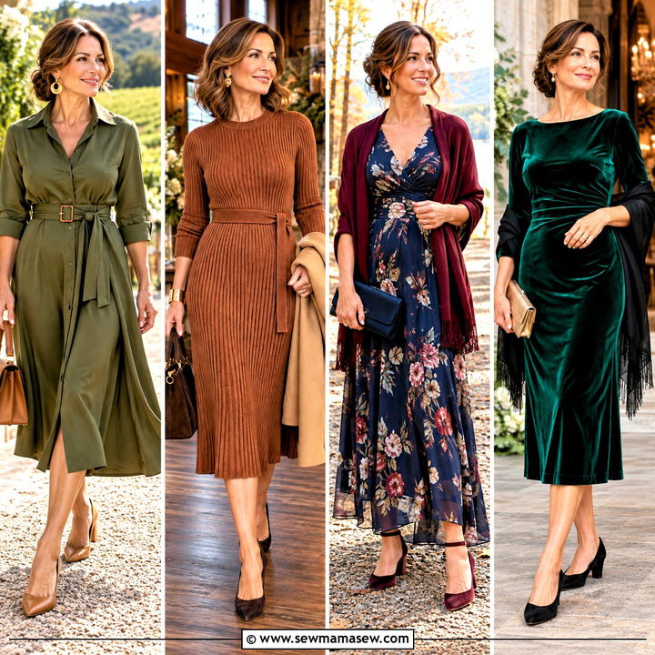 15 Fall Mother of the Bride Dresses Casual: Chic Wedding Picks