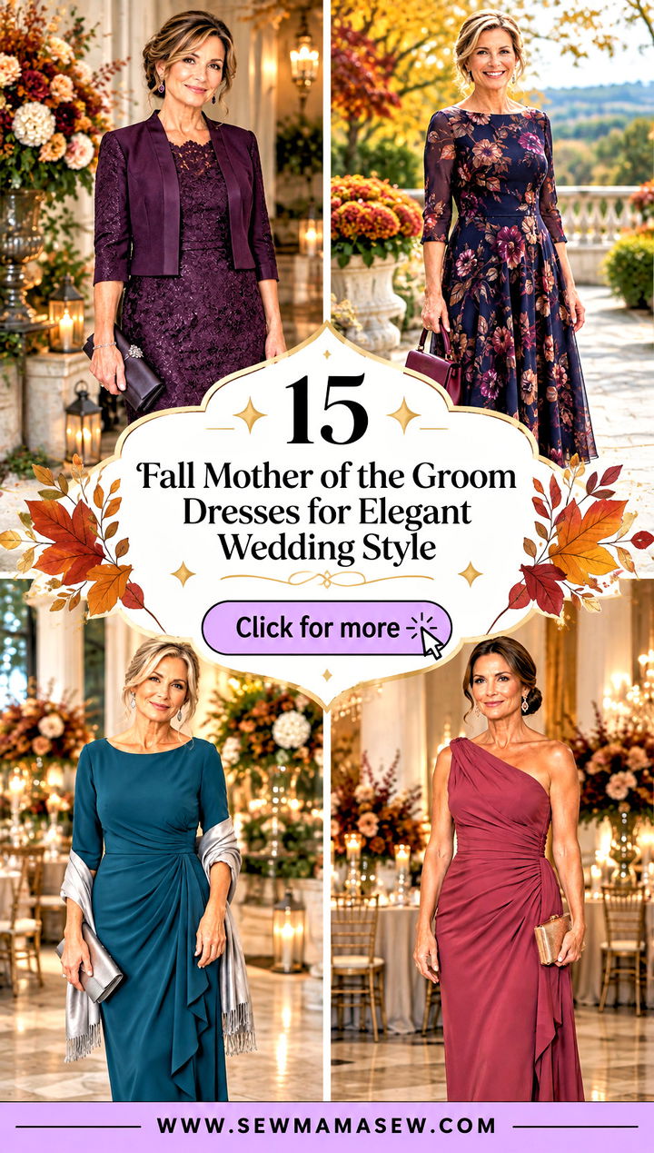 15 Fall Mother of the Groom Dresses for Elegant Wedding Style - 15 Fall Mother of the Groom Dresses for Elegant Wedding Style