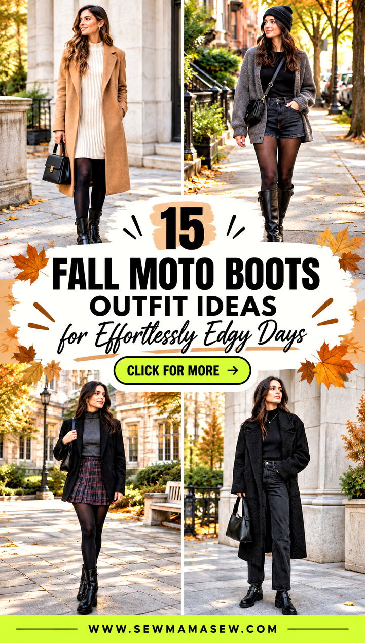 15 Fall Moto Boots Outfit Ideas for Effortlessly Edgy Days - 15 Fall Moto Boots Outfit Ideas for Effortlessly Edgy Days