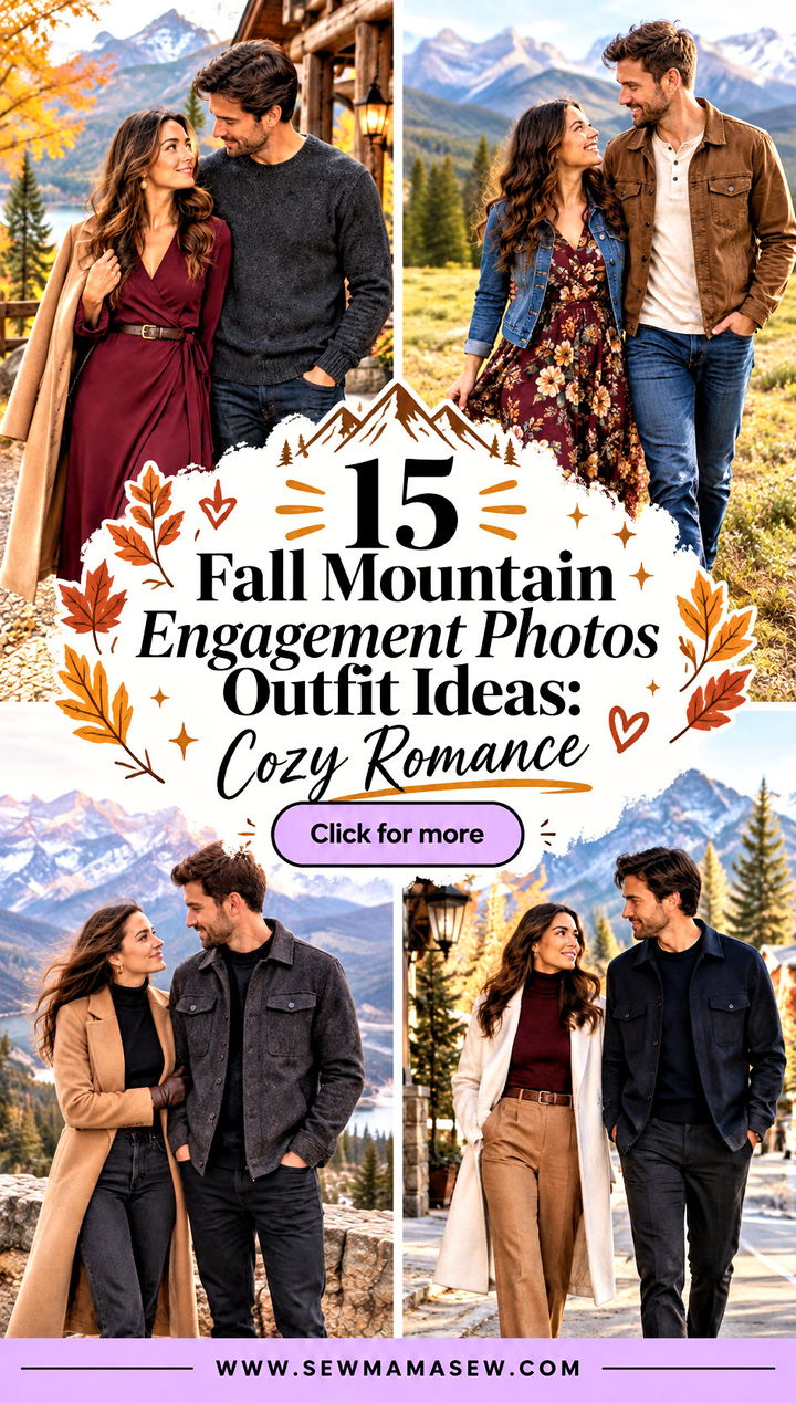15 Fall Mountain Engagement Photos Outfit Ideas Cozy Romance - 15 Fall Mountain Engagement Photos Outfit Ideas: Cozy Romance