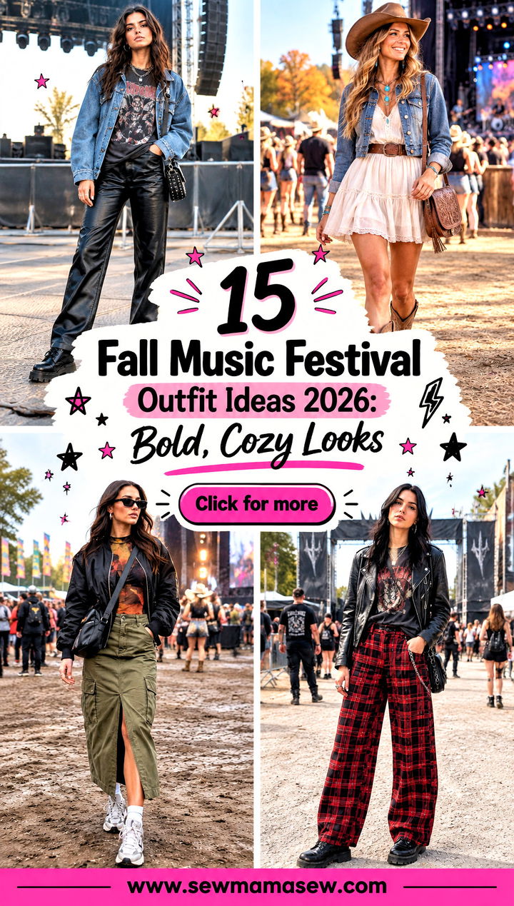 15 Fall Music Festival Outfit Ideas 2026 Bold Cozy Looks - 15 Fall Music Festival Outfit Ideas 2026: Bold, Cozy Looks